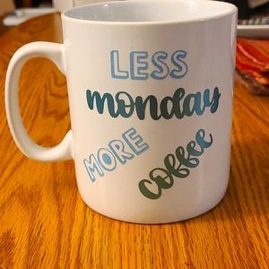 28coz coffee mug. Vinyl letters. Hand wash rec.